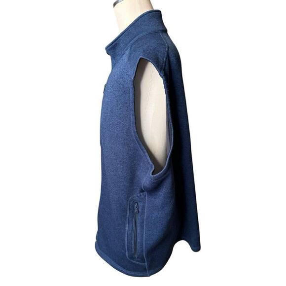 Vineyard Vines Warm Sweater Vest Men's Blue Size 2XLB Zip Up Golf Preppy - Picture 5 of 9